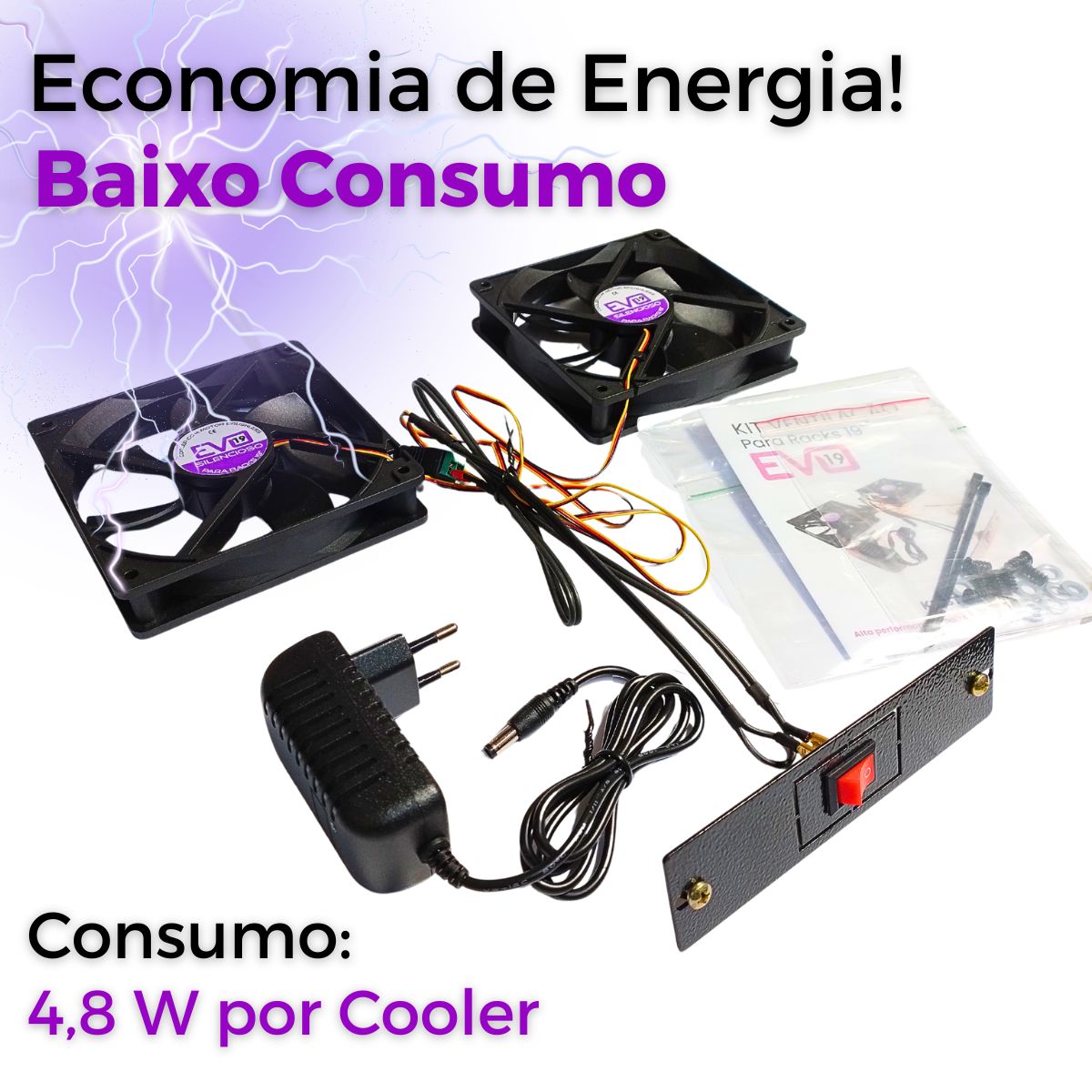 kit ventilador rack servidor evo 03
