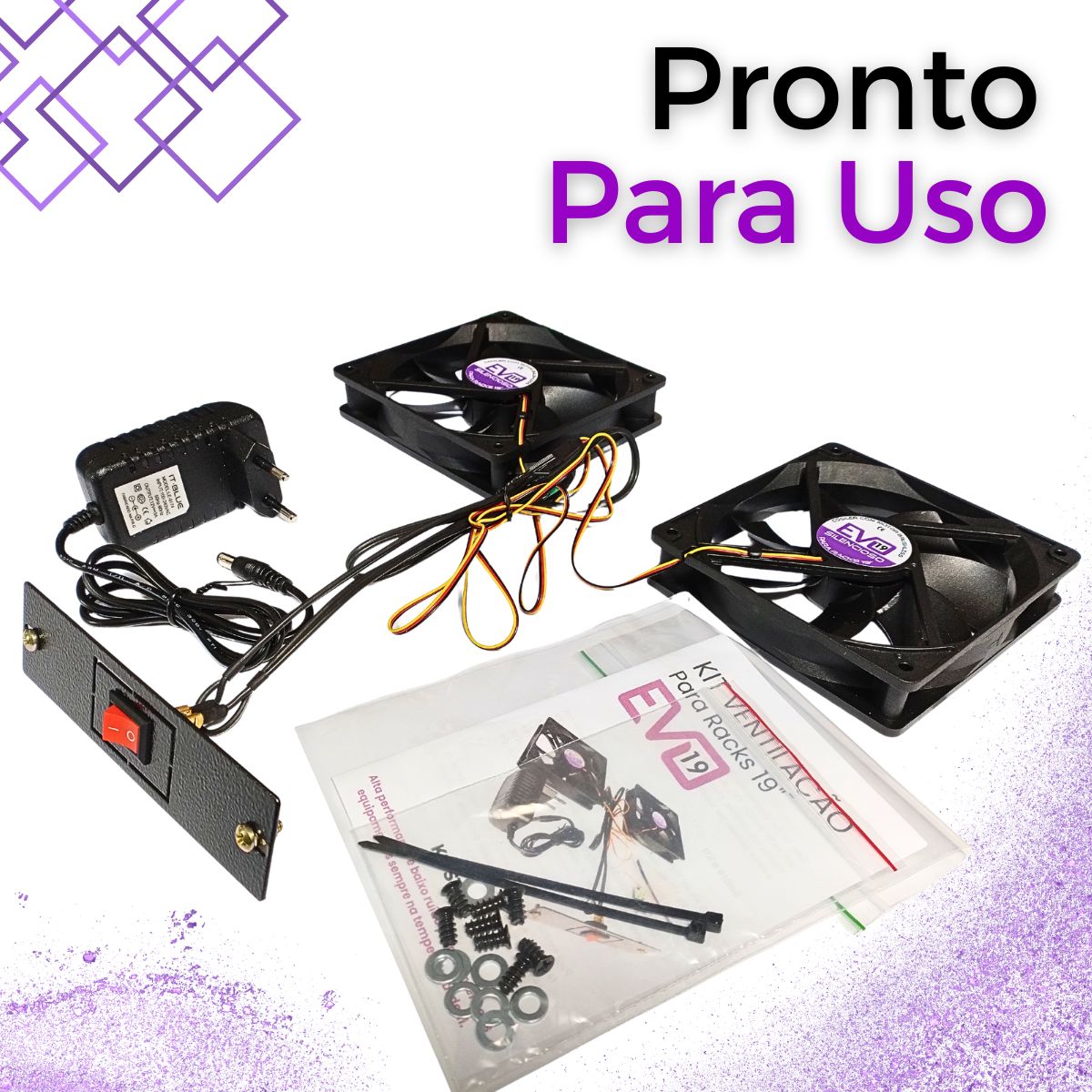 kit ventilador rack servidor evo 04